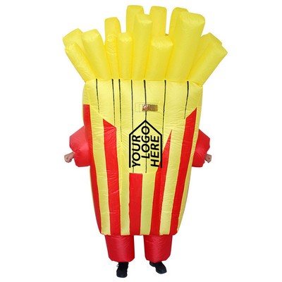 Adult French Fries Inflatable Costume- In Stock