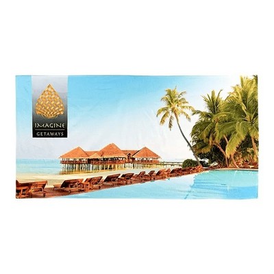 Full Size Luxury Sublimated Beach Towel