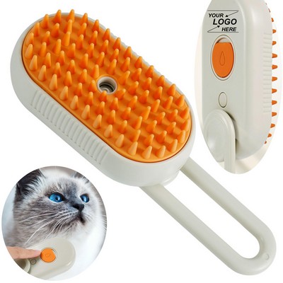 Self-Cleaning Pet Grooming Brush with 360° Rotating Arm