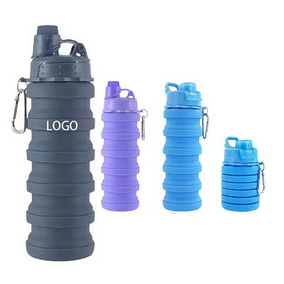 Silicone Foldable Sports Water Bottles