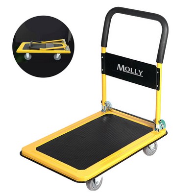 Foldable Rolling Hand Truck Platform Dolly Cart