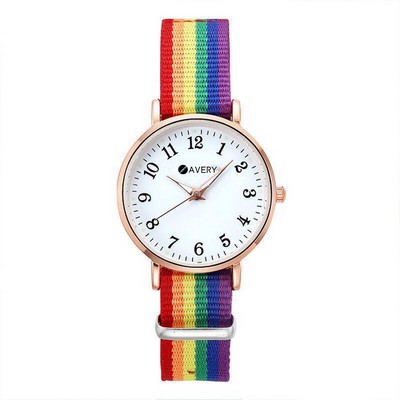 Rainbow Strap Quartz Watches