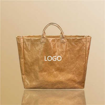 Washable PVC DuPont Paper Bag Tote