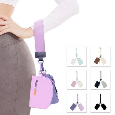 Mini Zip Around Keychain Wristlet Wallets