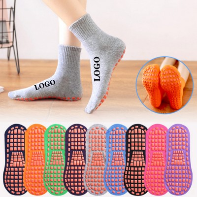 Adult Mid-Tube Non-Slip Floor Socks