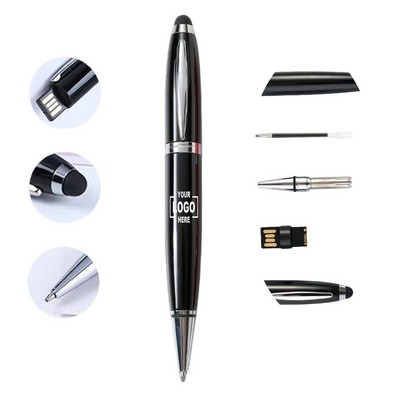 2 in 1 Metal Stylus Pen/Flash Drive