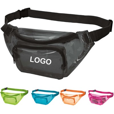 Stadium Approved Clear Transparent PVC Fanny Pack