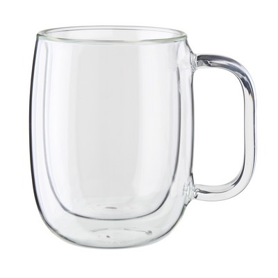 JA Henckels Sorrento Plus 2-Piece Double-Wall Glass Coffee Mug Set