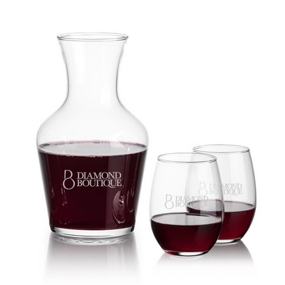 Summit Carafe & Stanford Stemless Wine