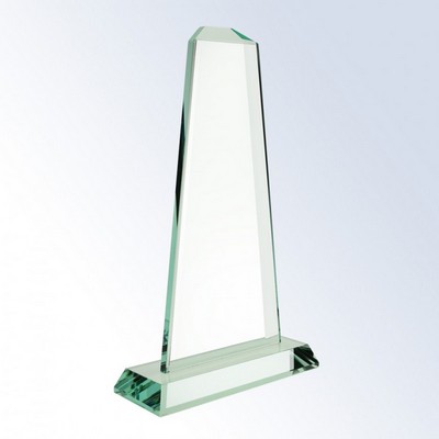 Large Jade Glass Pinnacle Award - Unattached