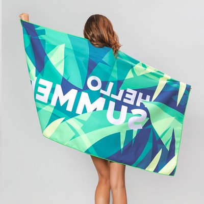 Microfiber Beach Towel Full Color