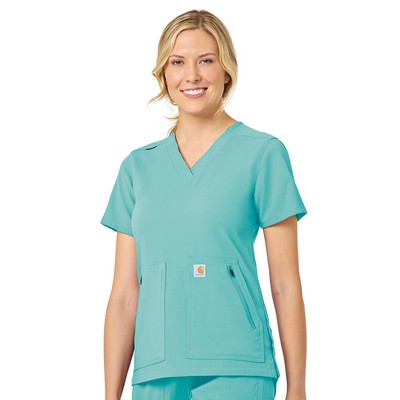 Carhartt Scrubs - Rugged Flex Peak - Women's Modern Fit 4-Pocket V-Neck Top