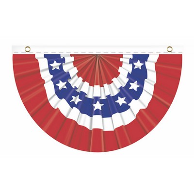 1.5' x 3' Cloth Mirage™ Patriotic Fan Bunting