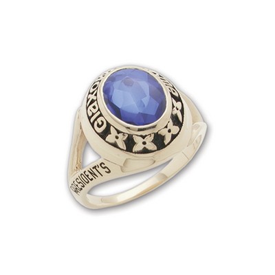 Legendary Series Women's Oval Stone Collegiate Ring With Split Shank