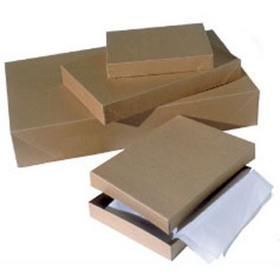 Natural Kraft Groove Apparel Box (15"x9.5"x2")