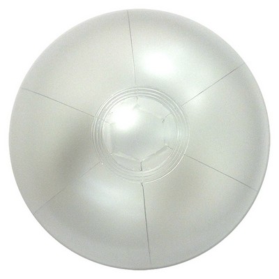 12" Inflatable Opaque White Beach Ball