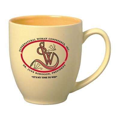 15 Oz. Yellow Bistro Matte Pastel Coffee Mug