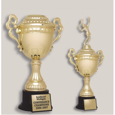 10.5" Plastic Loving Cup Trophy w/Lid