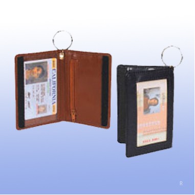 Double Id Holder w/Key Ring