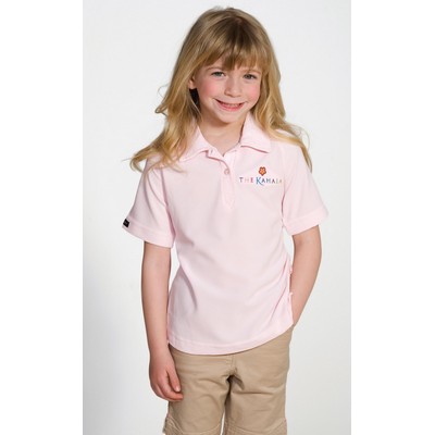 Girl's Titan Polywaffle Polo Shirt