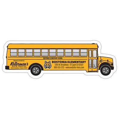 Magnet - School Bus Shape (5.25x1.75) - 20 Mil.