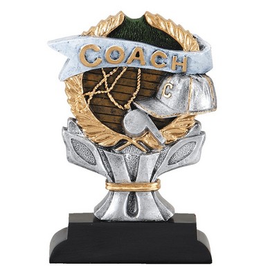 6" Coach Resin Impact Series Trophy