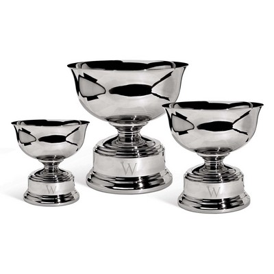 Pedestal Bowl - 8" Nickel Oxford