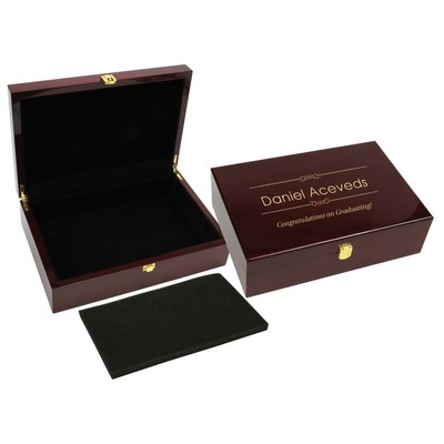 High Gloss Piano Finished Rosewood Gift Box