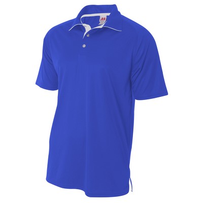 A4 Interlock Polo Shirt W/Contrast Inserts