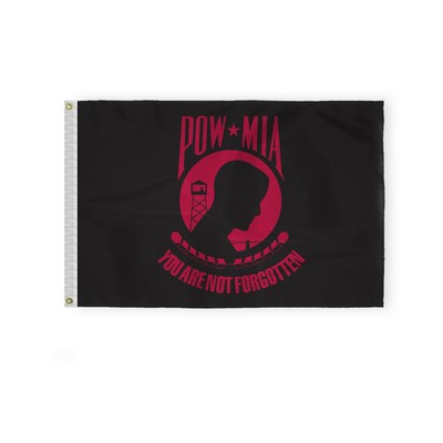 POW MIA Flags 2x3 foot (black & red)