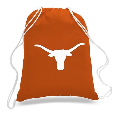 Drawstring Tote Backpack---Texas Orange