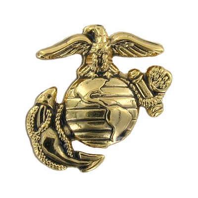 5/8" U.S. Marines Antique Gold Pin