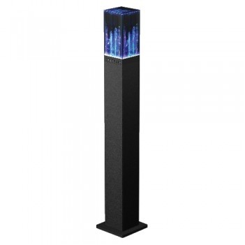 SuperSonic Bluetooth Mini Tower Water Speaker- 6 Multi-Colored LED Lights 33' High