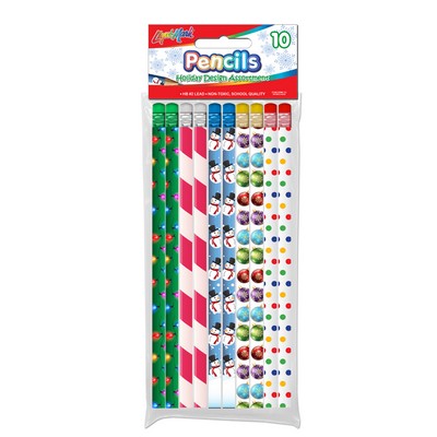 Liqui-Mark® #2HB Holiday Theme Fashion Pencils w/Eraser