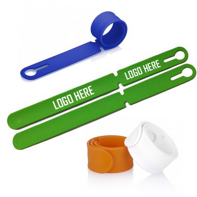 Silicone Slap Wristbands Luggage Tag