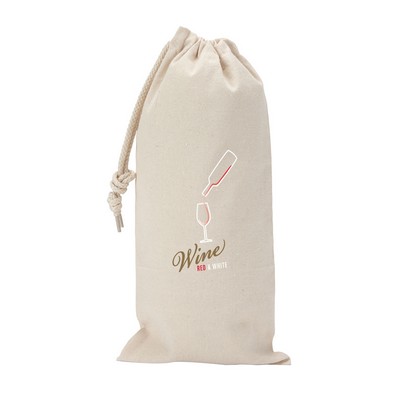 10 Oz Cotton Canvas Wine Gift Tote Bag Holds 1 750ml Bottle Perfect For Gifting