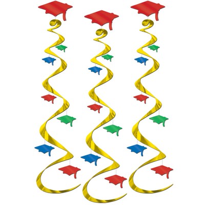 Grad Cap Whirls