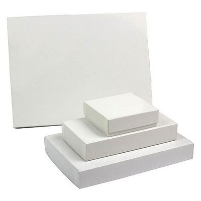 White Gloss Candy Box (3 1/2"x3 1/4"x1 1/8")