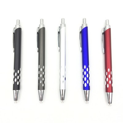 Metal Click Action Pen LED Light