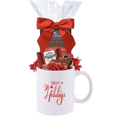 Happy Holiday Cocoa & Chocolate Gift Mug