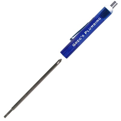 Pocket Screwdriver - Reversible 2.5mm Tech & #0 Phillips Blade w/ Magnet Top