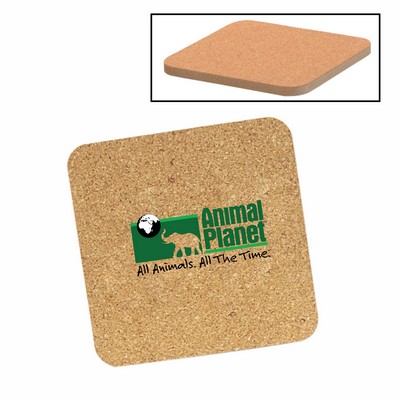 Cork & Fiberboard Square Beverage Coaster