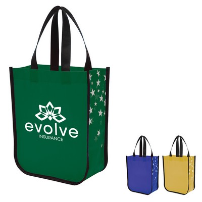 Star Struck Laminated Non-woven Tote Bag