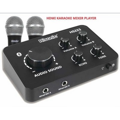 Hisonic® UHF Wireless Microphone Karaoke Mixer