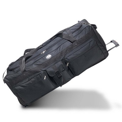 Everest 42" Deluxe Wheeled Duffel, Black