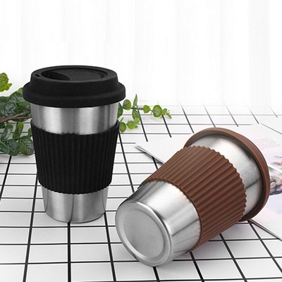 Stainless Steel Coffee Cup with Lid 16oz