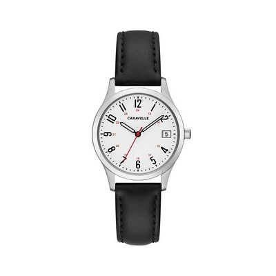 Caravelle Ladies' Watch with Leather Strap