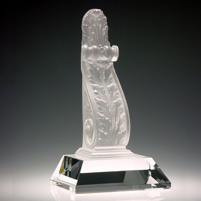 Elegant Bookend by Pate De Verrre Crystal Award