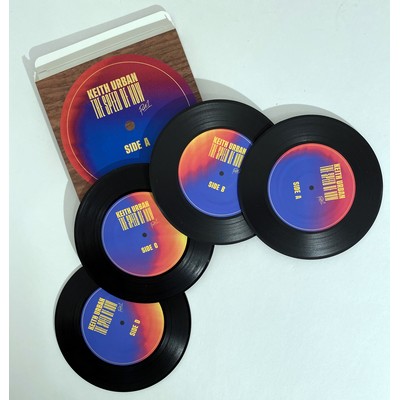 2-Sided Mini Record Coasters - Sets of 4 - Standard Paperboard Box