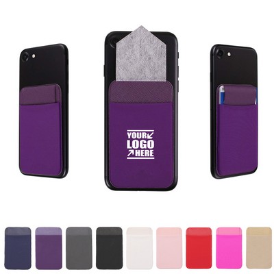 Phone Pouch Card Holder w/PU Lid